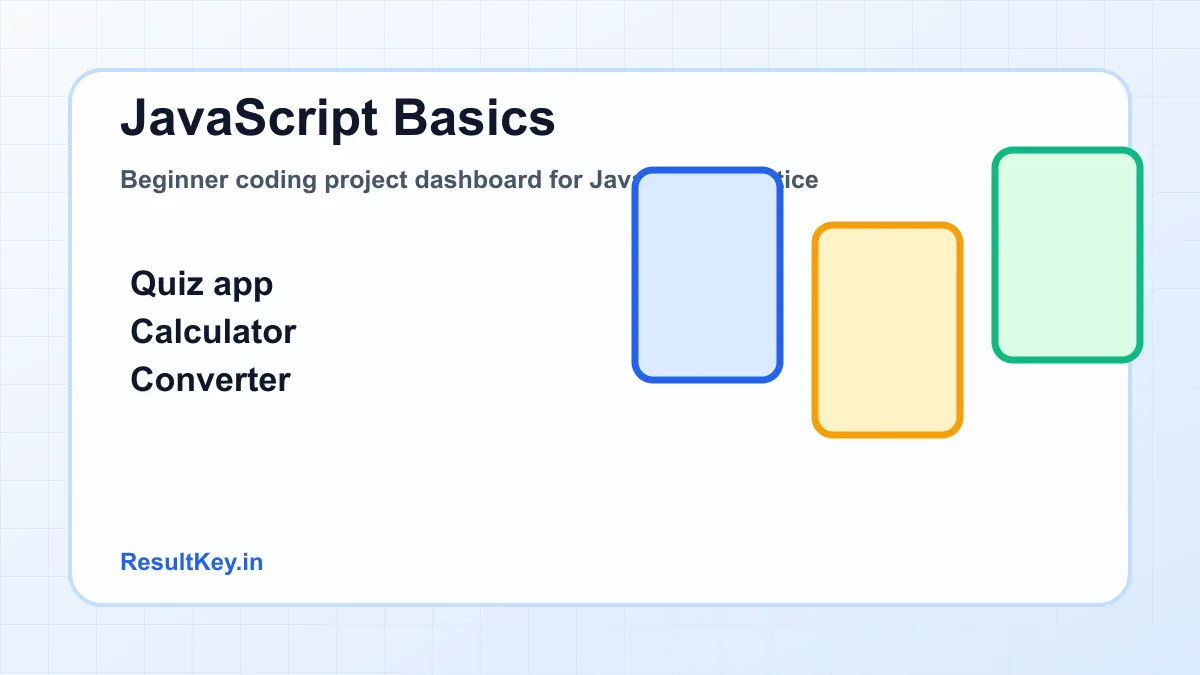 Beginner coding project dashboard for JavaScript practice